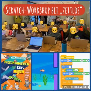 📕 Im Einsatz für informatische Bildung hat das InfoLab die @buchhandlung.zeitlos im Saarbrücker Stadtteil St. Arnual bei einem Programmier-Workshop unterstützt.

🤖 In der grafischen Programmiersprache Scratch haben Kinder im Alter von 8 - 12 Jahren ihr erstes Computerspiel programmiert. Nach Vorlage aus dem Buch "Programmieren für Kids" hat jeder eine Variante des bekannten Spiels "Flappy Bird" programmiert. Alle Kinder konnten im Workshop ihr Spiel fertigstellen. Wir gratulieren!

🎯 Wer über die nächsten Veranstaltungen des Veranstaltungen des InfoLabs informiert werden möchte, kann sich über unsere Webseite zum Newsletter anmelden.